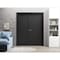 Sartodoors Sliding French Double Pocket Doors 48 x 84in, Quadro 4111 Matte Black, Kit Trims Rail Hardware QUADRO4111DP-BLK-4884 - alternate 9